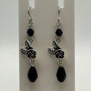 Crystal Rose Earrings